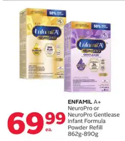 Rexall ENFAMIL A+ NeuroPro or NeuroPro Gentlease Infant Formula Powder Refill offer