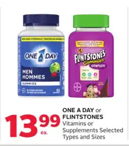 Rexall ONE A DAY or FLINTSTONES Vitamins or Suplements offer