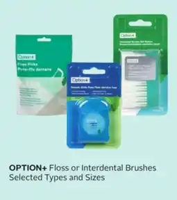 Rexall OPTION+ Floss or Interdental Brushes offer