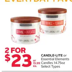 Rexall CANDLE-LITE or Essential Elements Candles offer