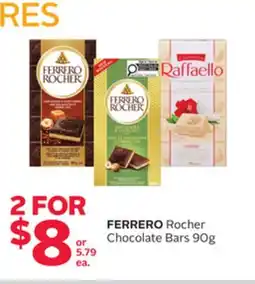 Rexall Rocher Chocolate Bars offer