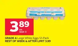 Rexall GRADE A Large White Eggs offer