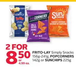 Rexall FRITO-LAY Simply Snacks 156g-241g, POPCORNERS 142g or SUNCHIPS 225g offer