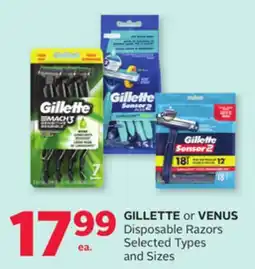 Rexall GILLETTE or VENUS Disposable Razors offer