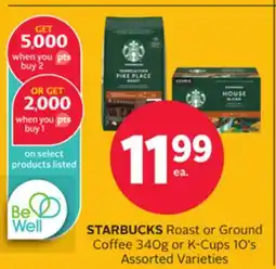 Rexall Roast or Ground Coffee 340G or K-Cups 10's offer