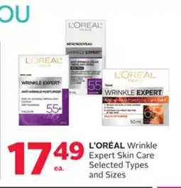 Rexall L'OREAL Wrinkle Expert Skin Care offer