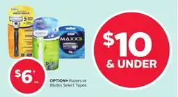 Rexall OPTION+ Razors or Blades offer