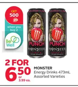 Rexall MONSTER Energy Drinks offer