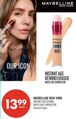 Shoppers Drug Mart MAYBELLINE NEW YORK INSTANT AGE REWIND MULTI-USE CORRECTOR offer