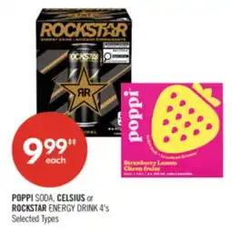 Shoppers Drug Mart POPPI SODA, CELSIUS or ROCKSTAR ENERGY DRINK offer