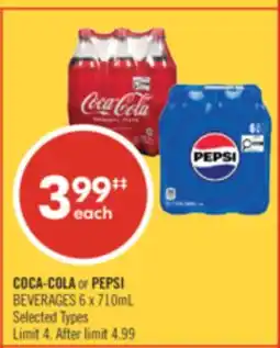 Shoppers Drug Mart COCA-COLA or PEPSI BEVERAGES offer