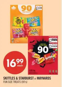Shoppers Drug Mart SKITTLES & STARBURST or MAYNARDS FUN SIZE TREATS offer