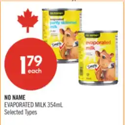 Shoppers Drug Mart NO NAME EVAPORATED MILK offer