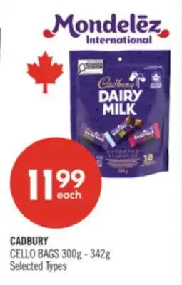 Shoppers Drug Mart CADBURY CELLO BAGS offer