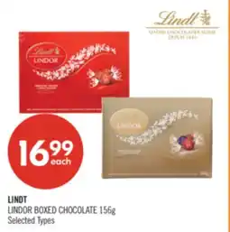 Shoppers Drug Mart LINDT LINDOR BOXED CHOCOLATE offer