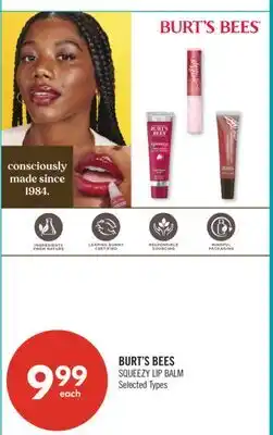 Shoppers Drug Mart BURT'S BEES SQUEEZY LIP BALM offer