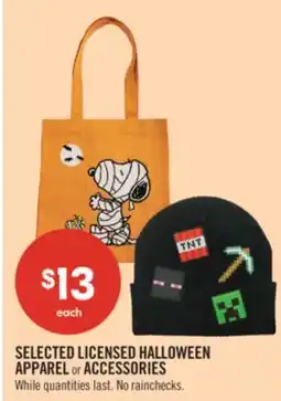 Shoppers Drug Mart SELECTED LICENSED HALLOWEEN APPAREL or ACCESSORIES offer