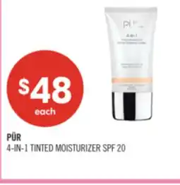 Shoppers Drug Mart PÜR 4-IN-1 TINTED MOISTURIZER SPF 20 offer