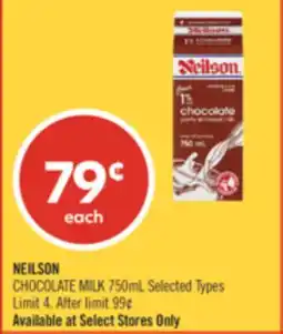 Shoppers Drug Mart NEILSON CHOCOLATE MILK offer