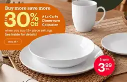 Kitchen Stuff Plus A La Carte Dinnerware Collection offer