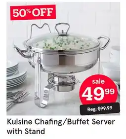 Kitchen Stuff Plus Kuisine Chafing/Buffet Server with Stand offer