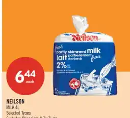 Shoppers Drug Mart NEILSON MILK offer