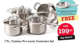 Kitchen Stuff Plus 7 Pc. Cuisine::Pro Iconix Cookware Set offer