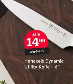 Kitchen Stuff Plus Henckles Dynamic Utility Knife offer