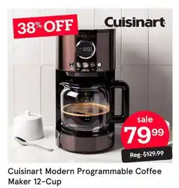 Kitchen Stuff Plus Cuisinart Modern Programmable Coffee Maker 12-Cup offer