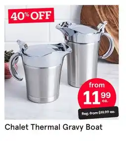 Kitchen Stuff Plus Chalet Thermal Gravy Boat offer