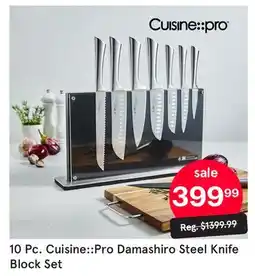 Kitchen Stuff Plus 10 Pc. Cuisine::Pro Damashiro Steel Knife Block Set offer