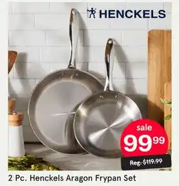 Kitchen Stuff Plus 2 Pc. Henckels Aragon Frypan Set offer