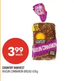 Shoppers Drug Mart COUNTRY HARVEST RAISIN CINNAMON BREAD offer