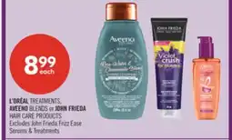 Shoppers Drug Mart L'OREAL TREATMENTS, AVEENO BLENDS OR JOHN FRIEDA HAIR CARE PRODUCTS offer