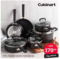 Kitchen Stuff Plus 10 Pc. Cuisinart Ceramic Cookware Set offer