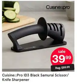 Kitchen Stuff Plus Cuisine::Pro ID3 Black Samurai Scissor/Knife Sharpener offer