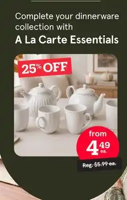 Kitchen Stuff Plus A La Carte Essentials offer