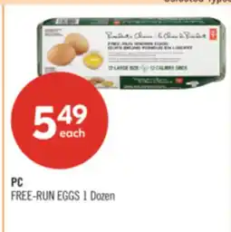 Shoppers Drug Mart PC FREE-RUN EGGS offer