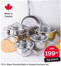Kitchen Stuff Plus 10 Pc. Meyer Nouvelle Made In Canada Cookware Set offer