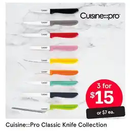 Kitchen Stuff Plus Cuisine::Pro Classic Knife Collection offer