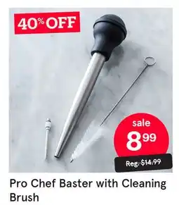 Kitchen Stuff Plus Pro Chef Baster with Cleaning Brush offer