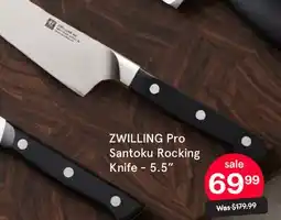 Kitchen Stuff Plus ZWILLING Pro Santoku Rocking Knife - 5.5 offer