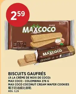 Kim Phat MAX COCO COCONUT CREAM WAFER COOKIES offer