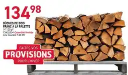Matério BÛCHES DE BOIS FRANC À LA PALETTE offer