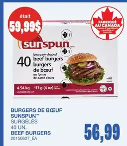 Wholesale Club BURGERS DE BŒUF, 40 UN offer