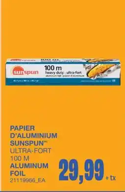 Wholesale Club PAPIER D'ALUMINIUM, 100 M offer