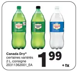 Wholesale Club CANADA DRY offer