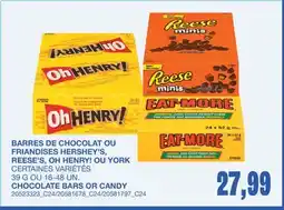 Wholesale Club BARRES DE CHOCOLAT OU FRIANDISES, 39 G OU 16-48 UN offer