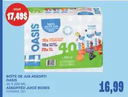 Wholesale Club BOÎTE DE JUS ASSORTI offer