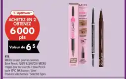 Pharmaprix NYX MICRO Brow Pencil, FLUFF & SNATCH! MICRO Brow Pencil or EPIC INK Liner offer
